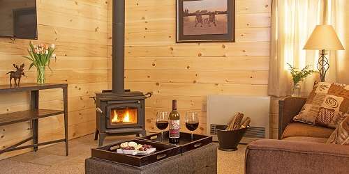 Romantic Room Sterling Ridge Log Cabin Resort Jeffersonville Vermont