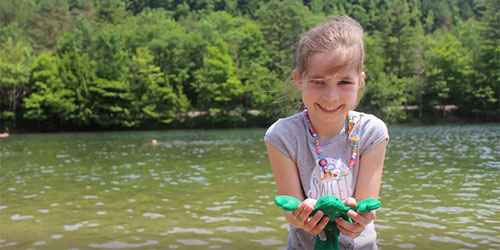 Girl in Water - Emerald Lake State Park - East Dorset, VT - Photo Credit VT State Parks