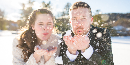 Mallory & Sam Winter Wedding - Lake Morey Resort - Fairlee, VT