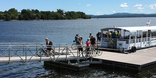 bike ferry on lake champlain