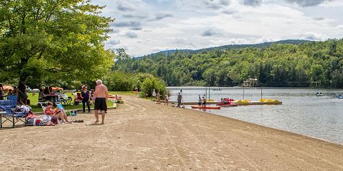 Beach at Camp Plymouth State Park - Photo Credit VT State Parks