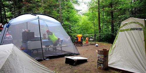 Campground at Lake Carmi State Park - Photo Credit VT State Parks