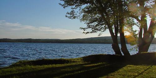 Lakeside Fishing Spot at Lake Carmi State Park - Photo Credit VT State Parks