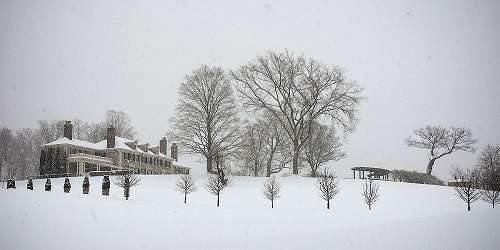 Winter View of Hildene - Manchester, VT