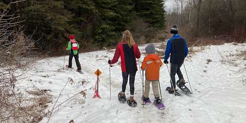 Snowshoeing at Catamount Outdoor FamilY Center - Williston, VT