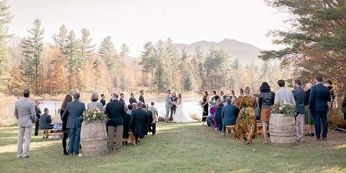 Outdoor Lakeside Wedding - Sterling Ridge Resort - Jeffersonville, VT