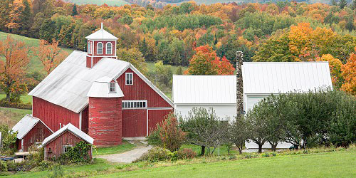 Bogie Mountain Farm in Fall - Barnett, VT - Photo Credit Thomas Schoeller Photography