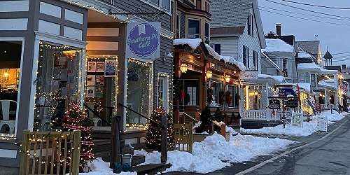 Downtown Chester, VT Winter Shops - Photo Credit Okemo Valley Chamber